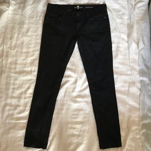 7 For All Mankind Roxanne Black 30 Rhinestones